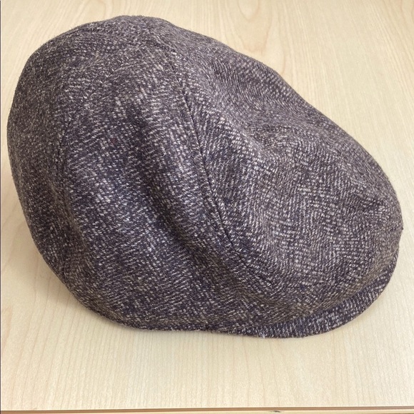 Cremieux Brown Wool Tweed Newsboy Cap - Picture 1 of 4